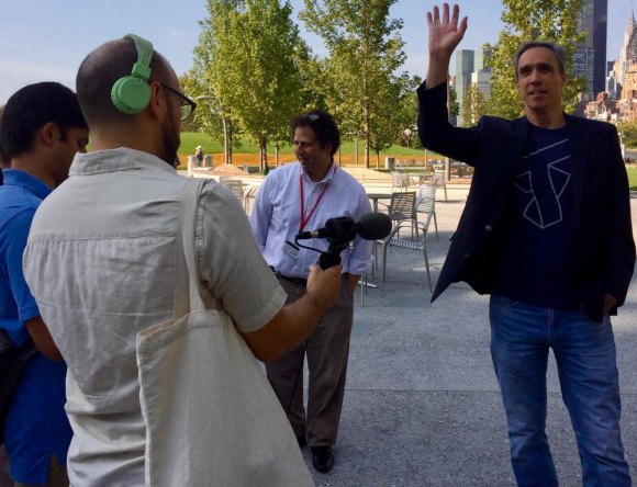 Greg Morrisett Will Become Cornell Tech's Second Leader Before opening the Cornell Tech campus on Roosevelt Island, Dan Huttenlocher (R) lead a media tour.